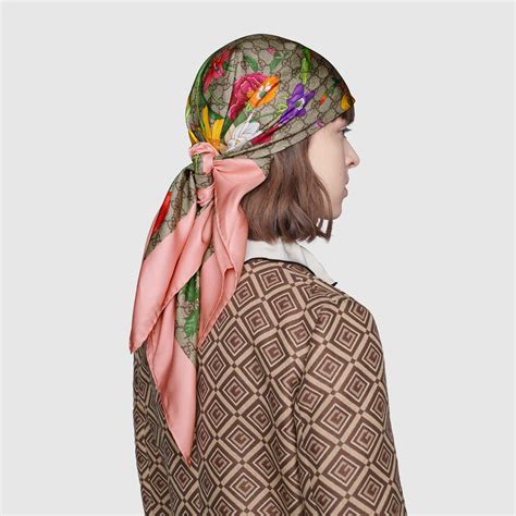 gucci head scarf silk|authentic gucci silk scarf.